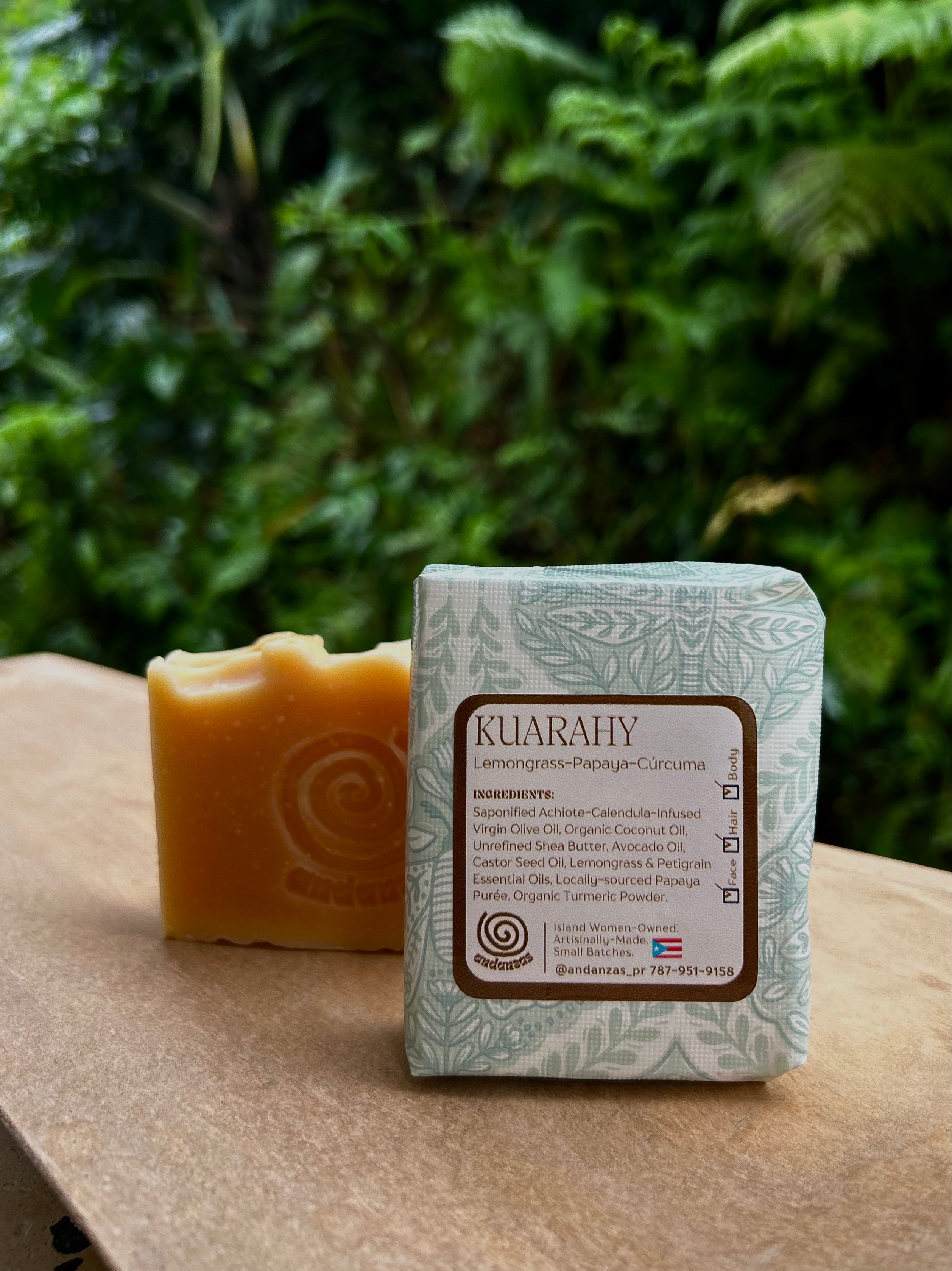 Kuarahy Lemongrass Papaya Natural Soap