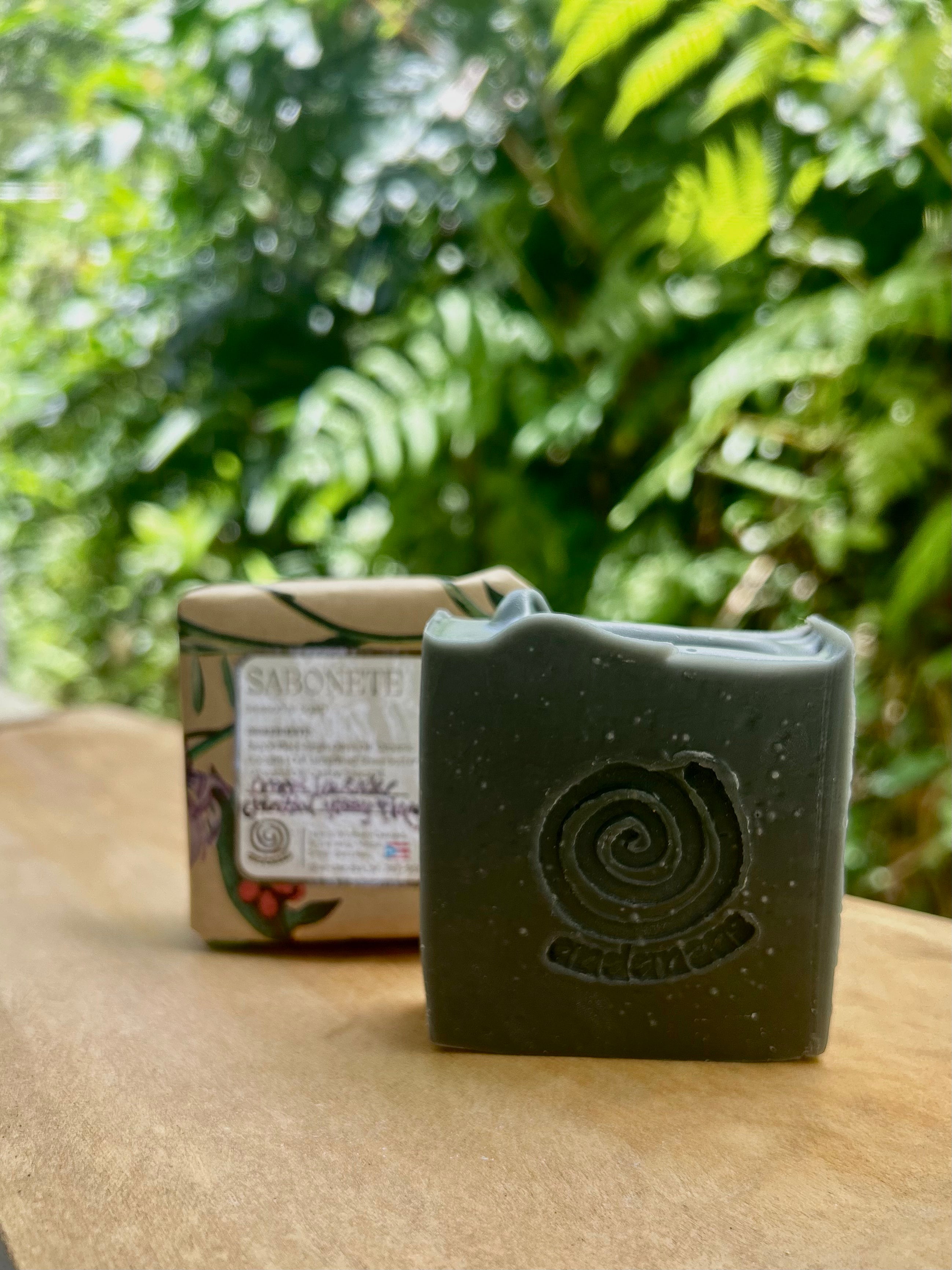 Orange-Lavender-Charcoal Natural Soap